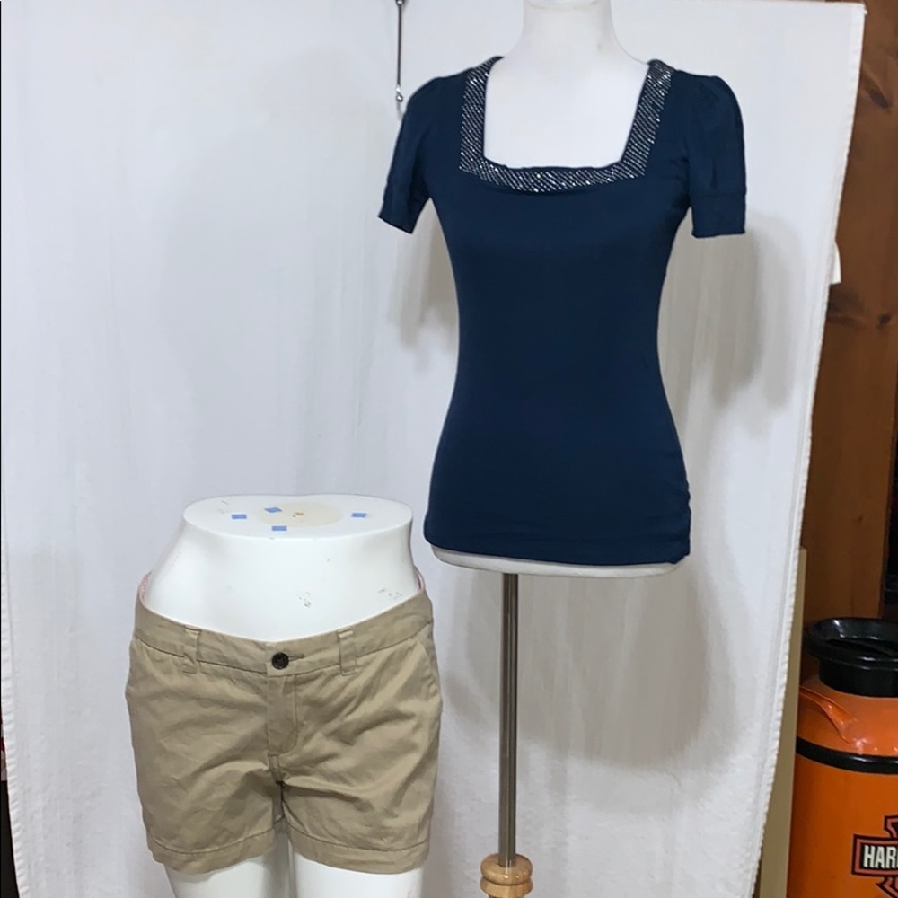 EXPRESS SEXY BASIC T MEDIUM MERONA SHORTS 8